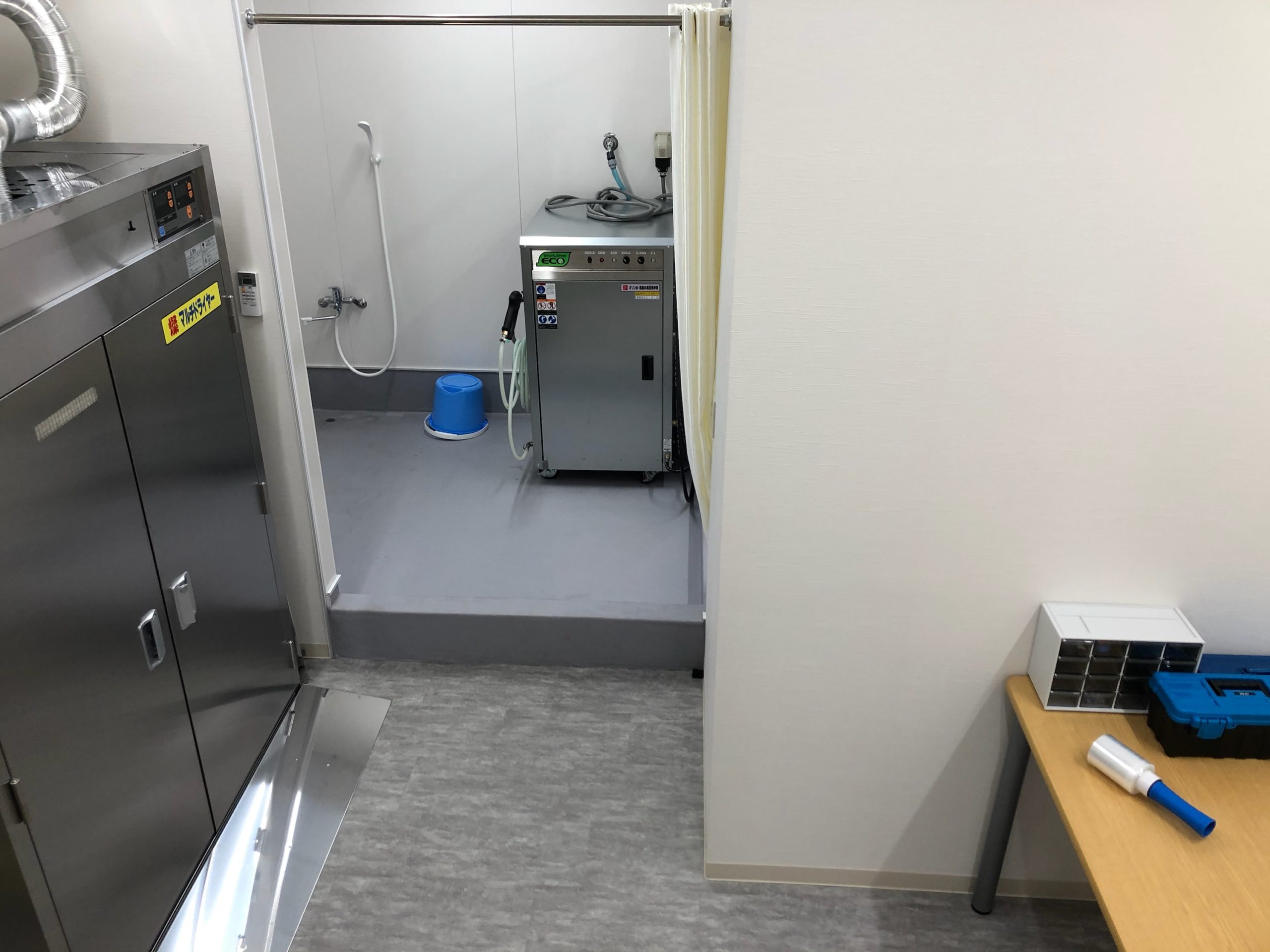 こむの洗浄・消毒設備